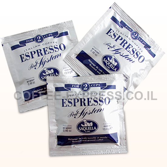 Picture of קפה סקואלה פודים לאספרסו - SAQUELLA Pods Regular