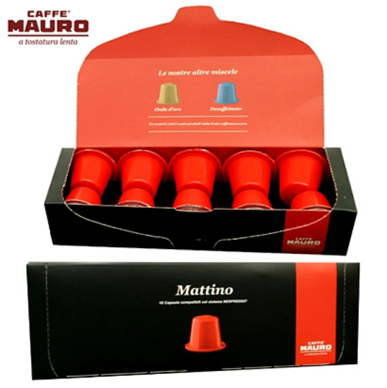 Picture of MAURO קפסולות לנספרסו Mattino אספרסו - 10 יחידות