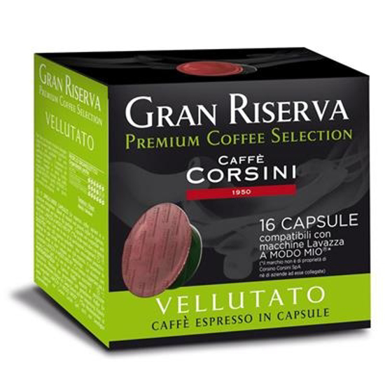 Picture of קורסיני קפסולות קפה לאווצה מודו מיו ולוטאטו - Corsini Capsule Gran Riserva VELLUTATO