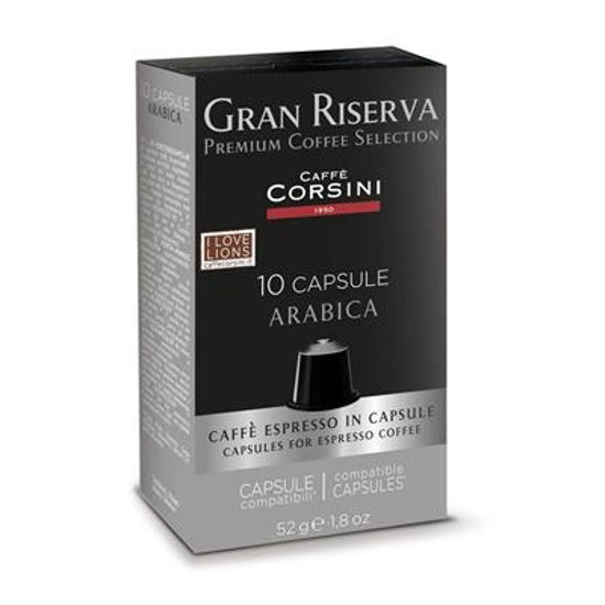 Picture of קורסיני קפסולות קפה נספרסו 100% ערביקה - Corsini Nespresso ® Capsule Gran Riserva ARABICA