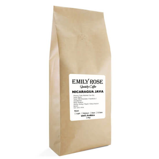 Emily Rose קפה קלוי טרי ניקרגואה JAVA נטרואל 100% ערביקה